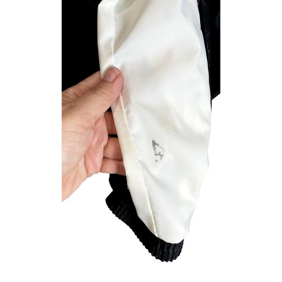 Adidas Black White Track Jacket Zip Up Retro Y2K Windbreaker Men’s XL - Picture 10 of 10